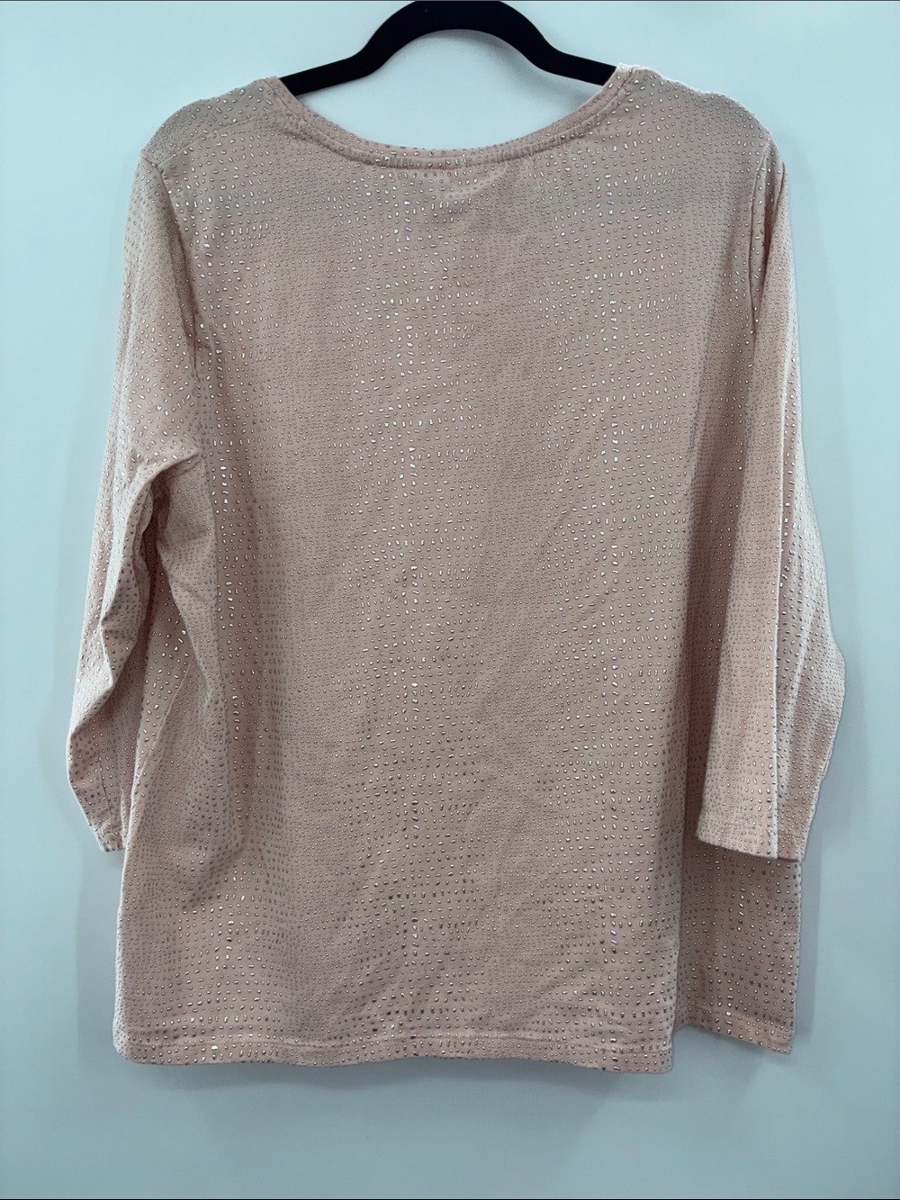 Chico Zenergy Light Pink Embellished Women's Top size XL (3)